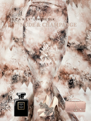 LUMIERE SILK CHAMPANGE AND NUDE