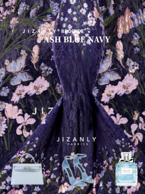 BROCADE ASHBLUE FLORAL