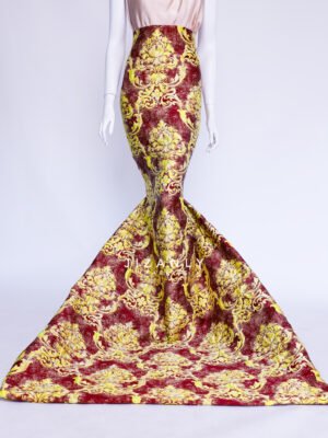 Royal burgandy yellow