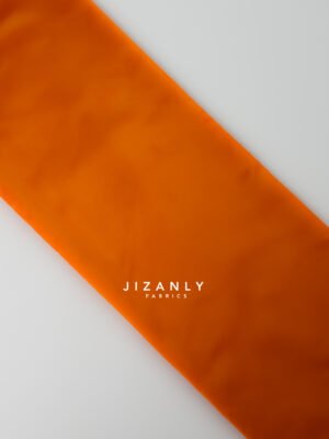 Plain Brocade - Burnt Orange