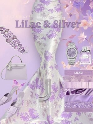 LILAC & SILVER MANIS