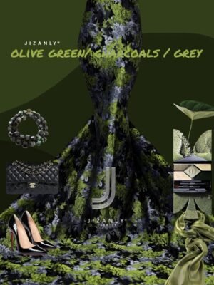 HUDA OLIVE CHARCOAL GREY