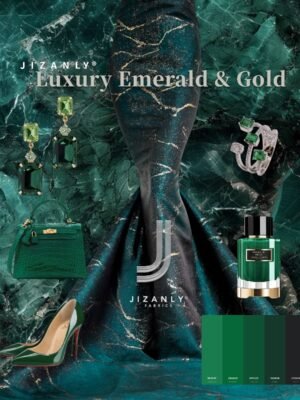Brocade lamer emerald gold