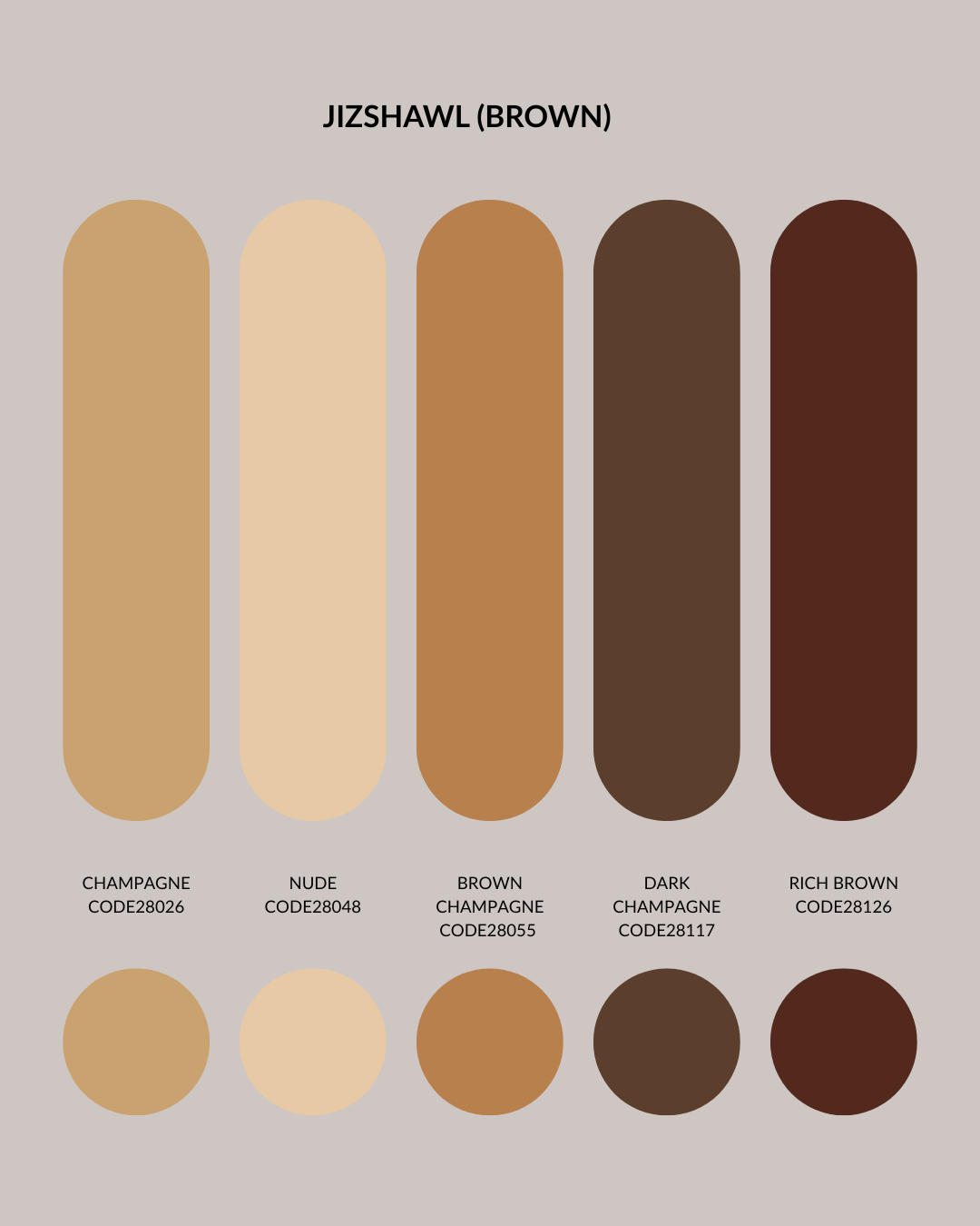 JIZSHAWL - SHADE OF BROWN