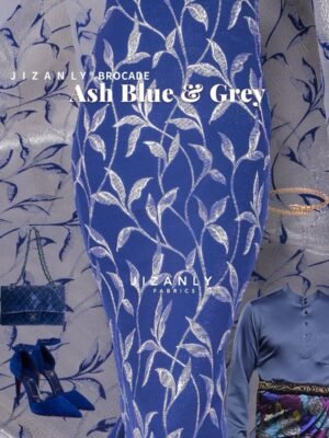 BROCADE ASHBLUE & LIGHT GREY