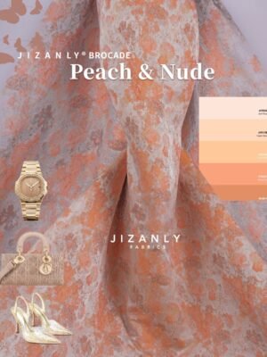 BROCADE LAMER PEACH NUDE