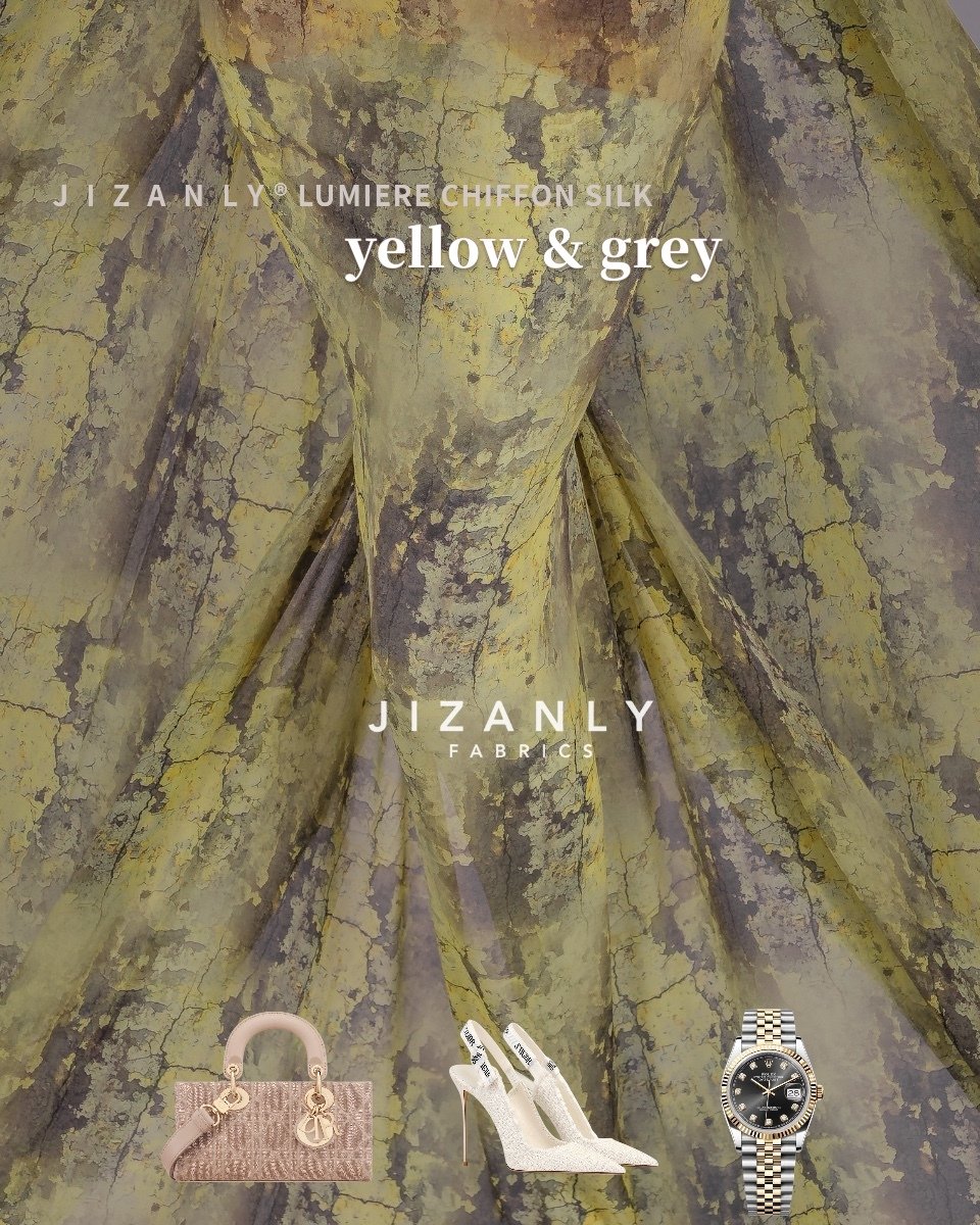 LUMIERE SILK YELLOW GREY