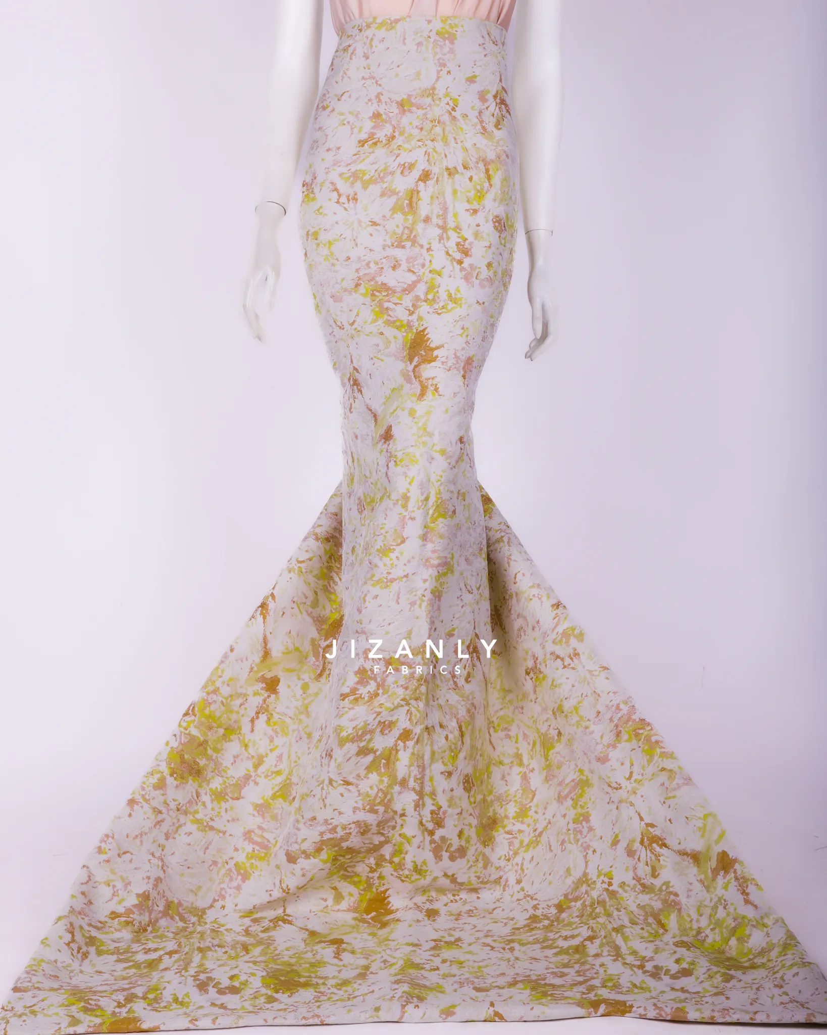 BROCADE YELLOW & CHAMPANGE - Image 2