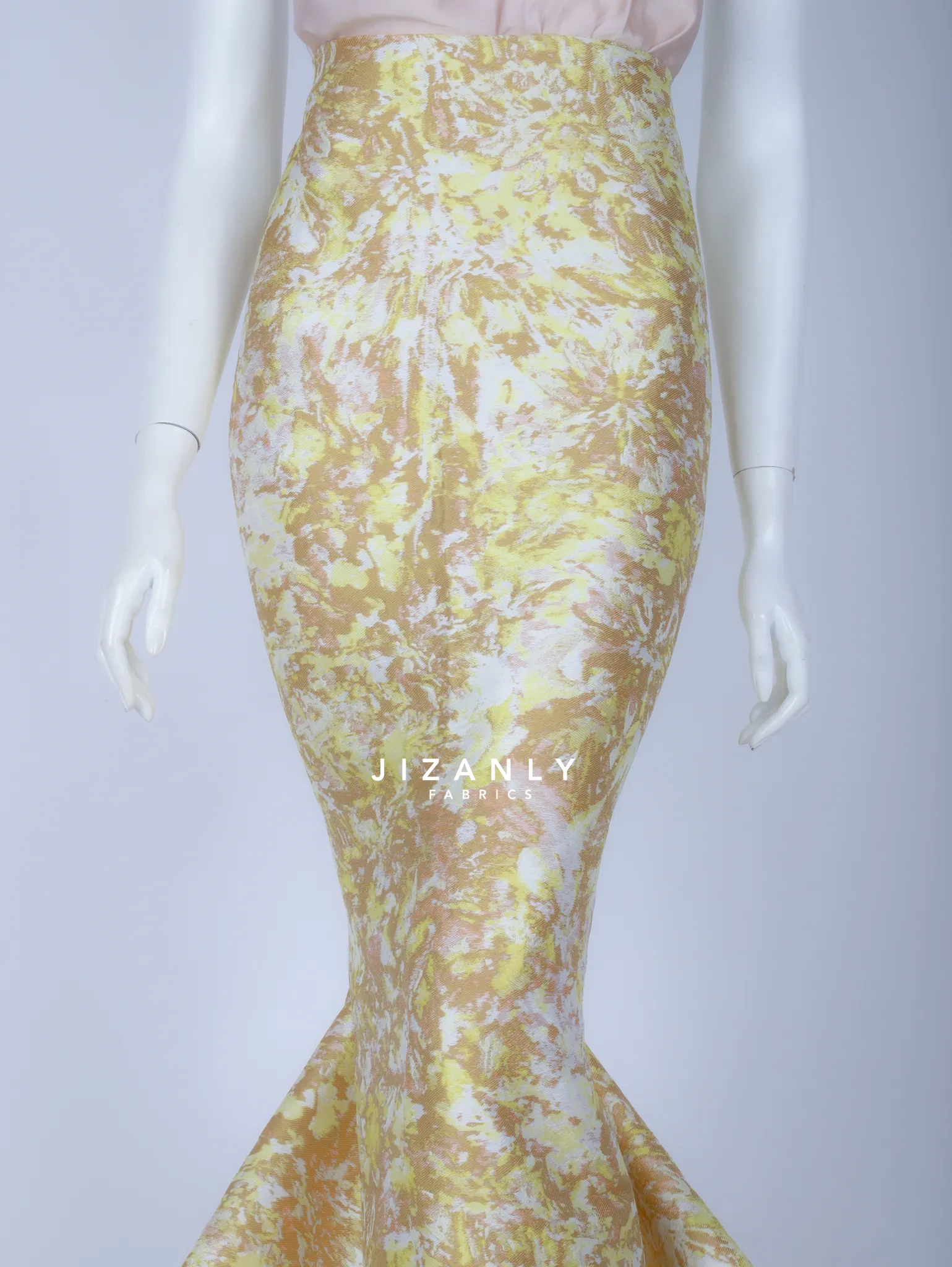BROCADE YELLOW & CHAMPANGE - Image 6