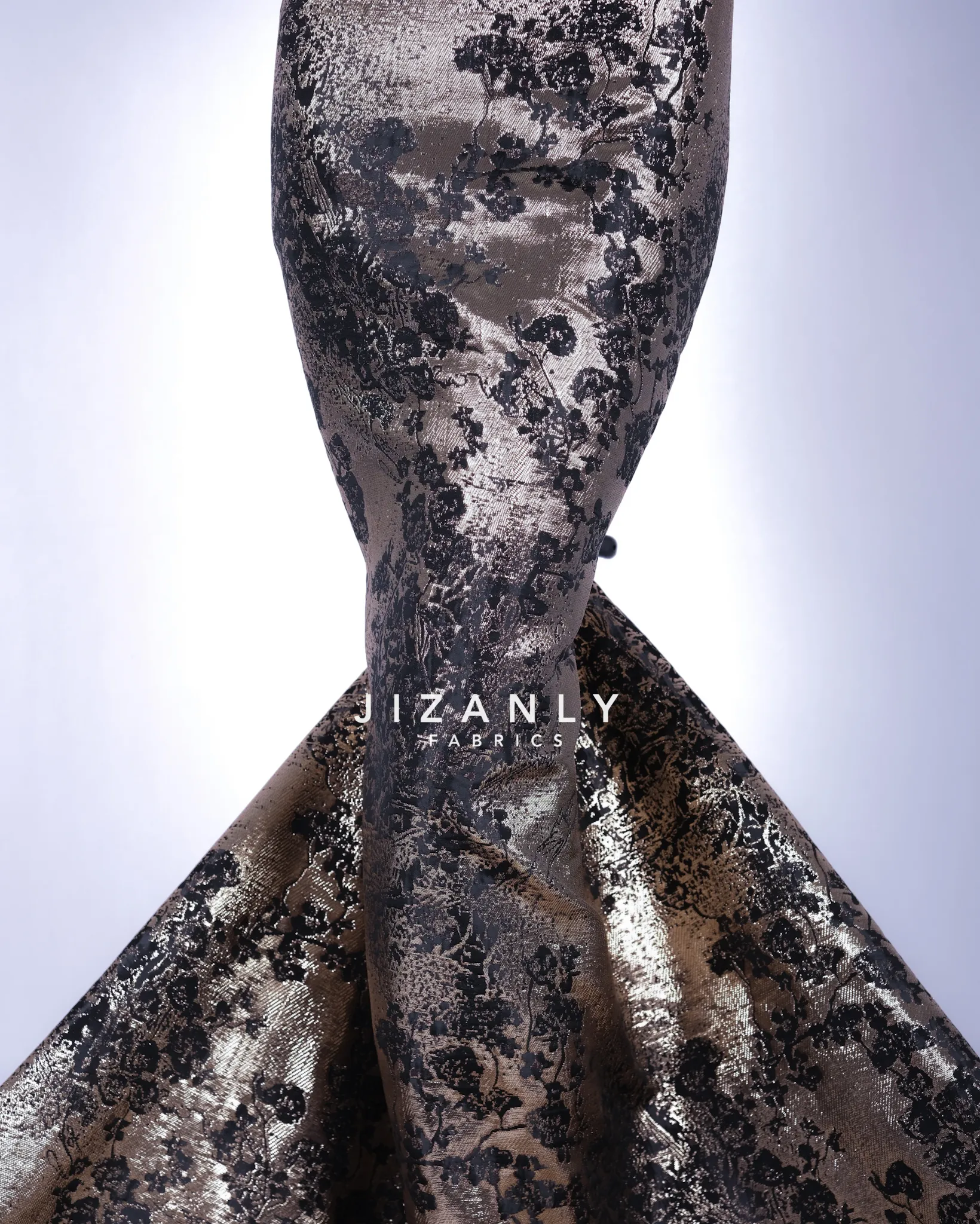 BROCADE LAMER ITALIAN BURGANDY GOLD - Image 7