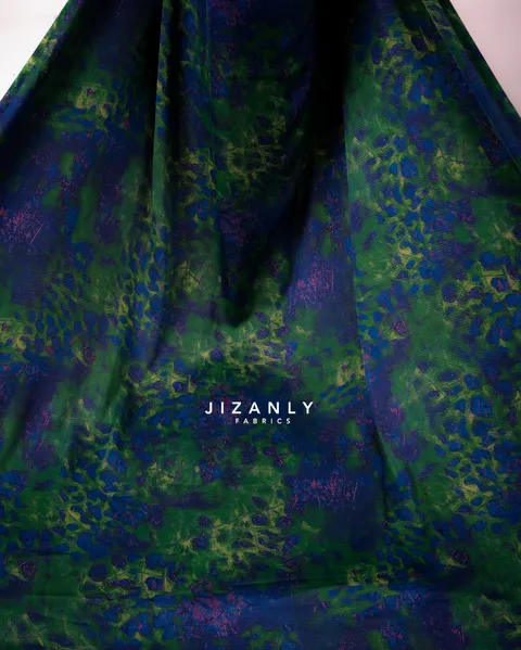 CASHMERE SILK ROYALBLUE AND EMERALD - Image 5