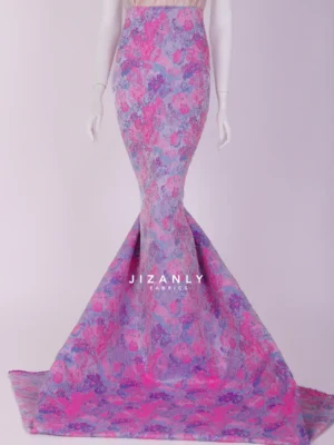 BROCADE LAMER DUSTPINK PURPLE IZI
