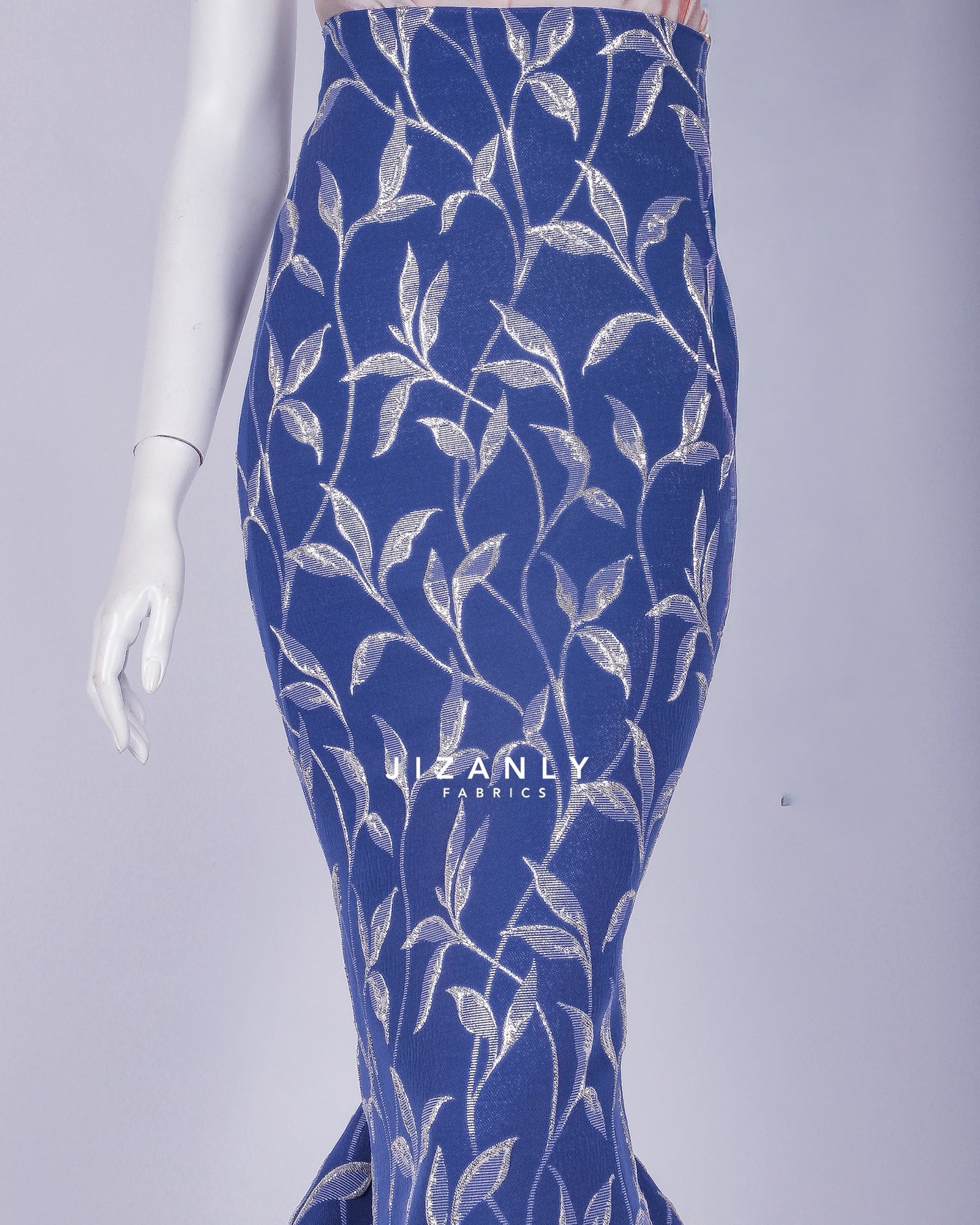 BROCADE ASHBLUE & LIGHT GREY - Image 3