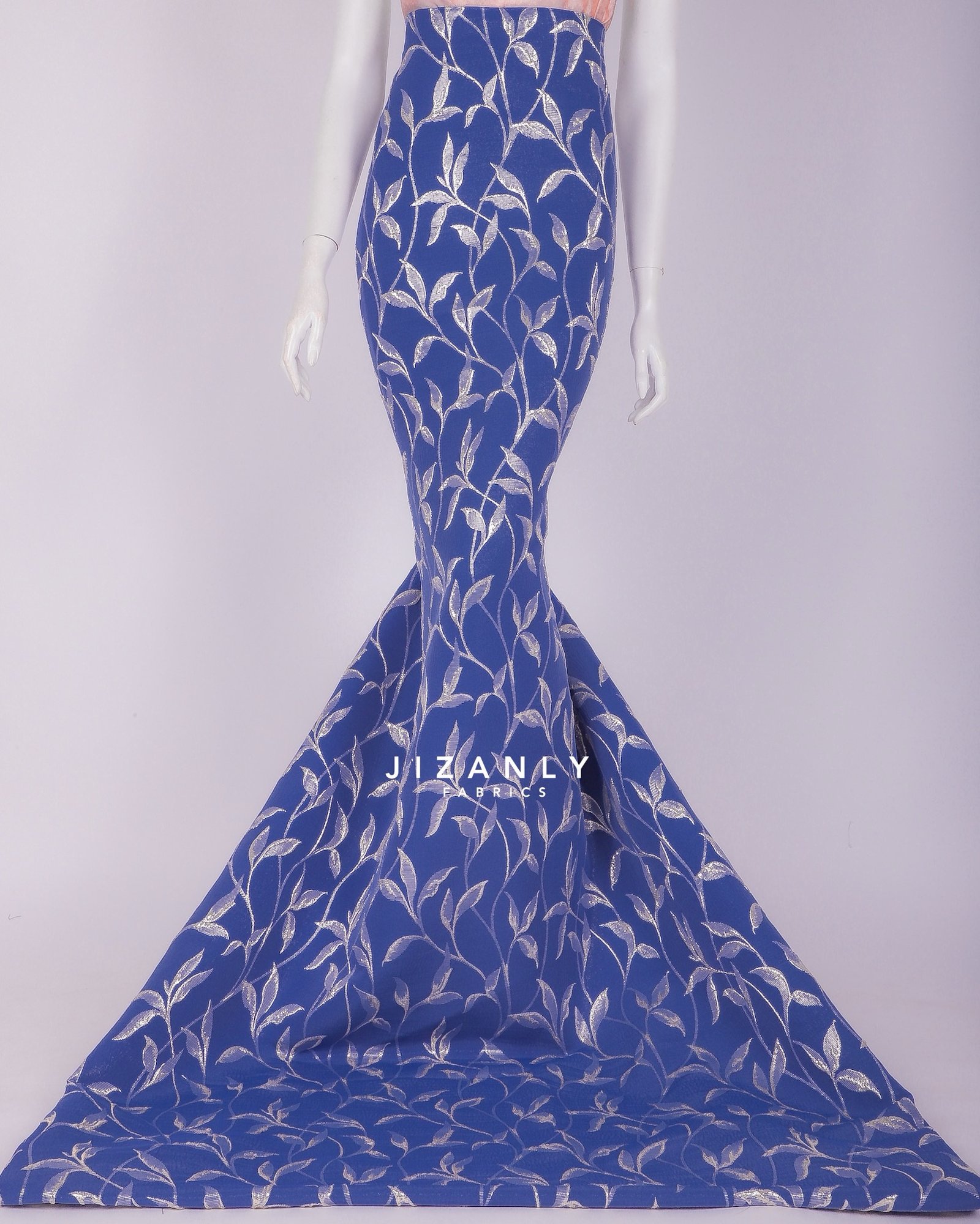 BROCADE ASHBLUE & LIGHT GREY - Image 2