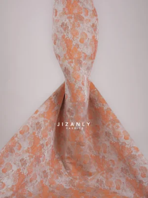 BROCADE LAMER PEACH NUDE